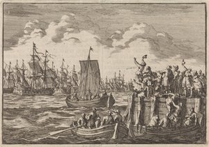 Wilhelm III. verlässt mit der Flotte England, 1688