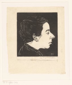 Porträt von Anne Zernike von Jan Mankes (signed by artist)