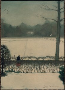 Aussicht aus dem Atelier in Eerbeek von Jan Mankes