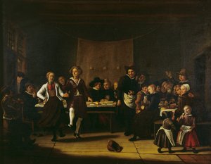 Bauernhochzeit von Jan Massys or Metsys