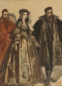 Zygmunt August und Barbara von Jan Matejko