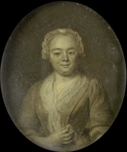 Porträt von Margaretha van Leuvenigh, Ehefrau von Bernardus de Bosch von Jan Maurits Quinkhard