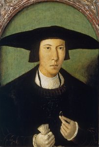 Porträt eines jungen Mannes von Jan Mostaert
