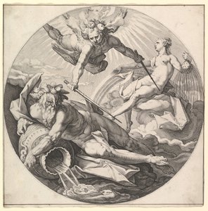 Der zweite Tag stirbt II, aus der Serie Die Schöpfung der Welt, ca. 1594