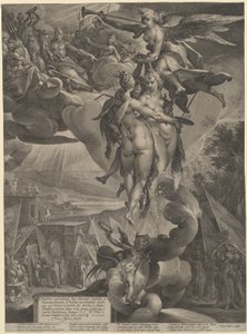 Die Apotheose der Künste von Jan Muller, after Bartholomaeus Spranger