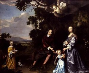 Pieter van der Graaff, seine Frau und Töchter