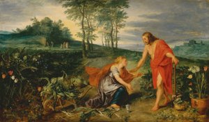 Christus erscheint Maria Magdalena am Ostermorgen (Noli me tangere), um 1626 von Jan & Rubens P.P. (1577 1640) Brueghel