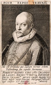 Porträt des Komponisten Orlando di Lasso, 1593