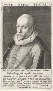 Porträt des Komponisten Orlando di Lasso, 1532-1594, 1593