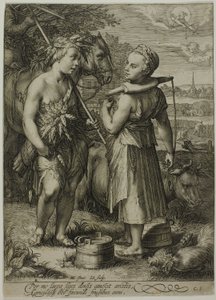 Sommer, aus Die vier Jahreszeiten von Jan Saenredam