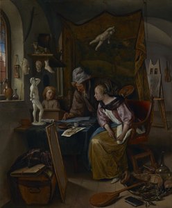 Die Zeichenstunde von Jan Steen