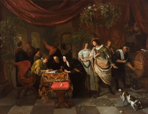 Die Hochzeit von Tobias und Sarah von Jan Steen