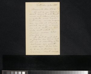 Brief an August Allebé von Jan Striening
