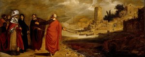 Aaron verwandelt das Wasser des Flusses in Blut von Jan Symonsz Pynas