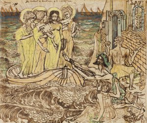 Die Ankunft der Musen der Kunst bei der Architektur, 1890
