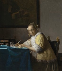 Eine Dame schreibt, ca. 1665