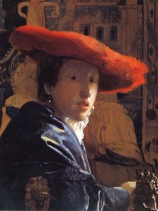 Mädchen mit rotem Hut, ca. 1665