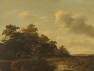 Landschaft mit einem Bauernhof