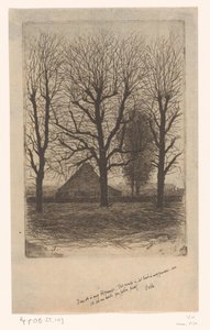 Bauernhof zwischen hohen Bäumen, Ewijkshoeve