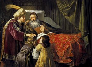 Jakob segnet die Söhne Josephs