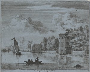 Ansicht des Landguts Sparenhout in Haarlem von Jan Vincentsz. van der Vinne