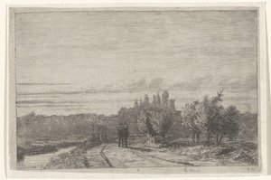 Ansicht des Schenkwegs von der Kuppel von Jan Weissenbruch
