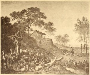 Landschaft mit Bauernhaus von Jan Wijnants