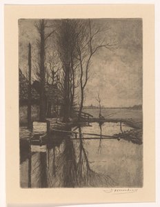 Graben bei Nootdorp von Jan Willem Nortier (signed by artist)