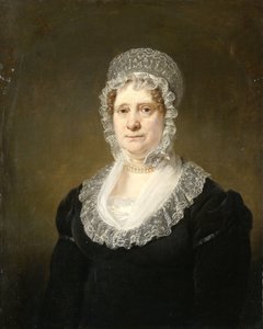 Porträt von Sara de Haan, Witwe des Amsterdamer Versicherers Cornelis Hartsen von Jan Willem Pieneman