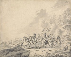 Eine Kavallerieschlacht