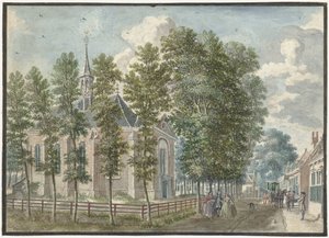Ansicht der Kirche von Bloemendaal von Jan de Beijer