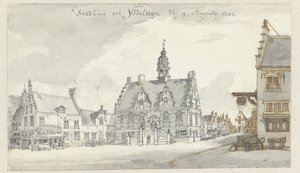 Ansicht des Rathauses von IJsselstein von Jan de Beijer