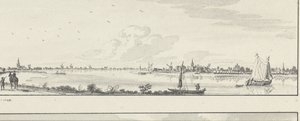 Blick über die Lek auf die Dörfer Lopik, Jaarsveld, Tienhoven, Ameide und das Haus Herlaer