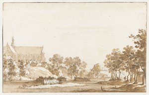 Ansicht der St. Laurenskerk in Alkmaar von Jan de Bisschop