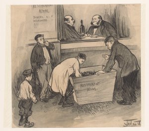 Vor Restaurant Royal - Den Haag, Februar 1896