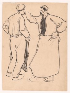 Zwei Studien eines Mannes von Jan de Waardt