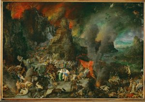 Aeneas und die Sibylle in der Unterwelt von Jan the Elder Brueghel