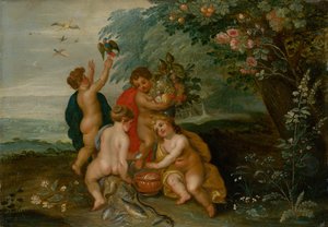 Allegorie der vier Elemente von Jan the Elder Brueghel