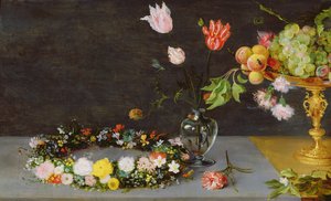 Blumen und Früchte