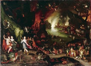 Orpheus in der Unterwelt von Jan the Elder Brueghel