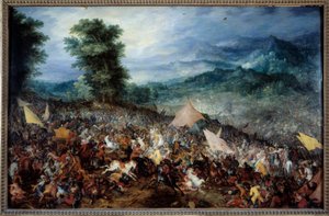 Die Schlacht von Arbela (oder Issos) von Jan the Elder Brueghel
