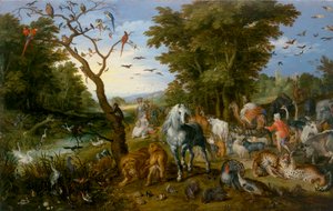 Der Einzug der Tiere in die Arche Noah von Jan the Elder Brueghel