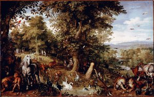 Das ewige Paradies: Alle Tiere der Schöpfung in Paaren dargestellt