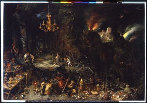 Das Feuer von Brueghel Jan I (1568-1625) 1621 von Jan the Elder Brueghel