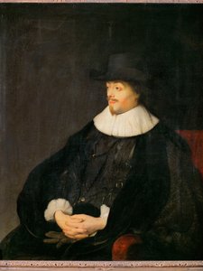 Constantijn Huygens, niederländischer Dichter und Freund von Künstlern, Vater des Arztes Christiaan Huygens von Jan the Elder Lievens
