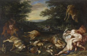 Diana und ihre Nymphen nach der Jagd, 1630-39
