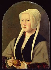 Porträt einer Dame von Jan van (attr. to) Scorel