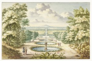 Amphitheater in Kleve, nach Norden gesehen von Jan van Call (I)