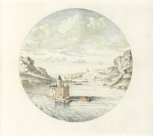 Ansicht der Burg Pfalzgrafenstein bei Kaub von Jan van Call (I)