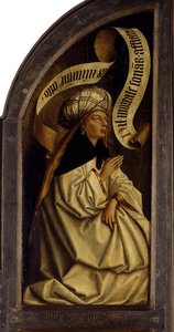 Der Genter Altar. Anbetung des mystischen Lammes: Erythräische Sibylle, 1432